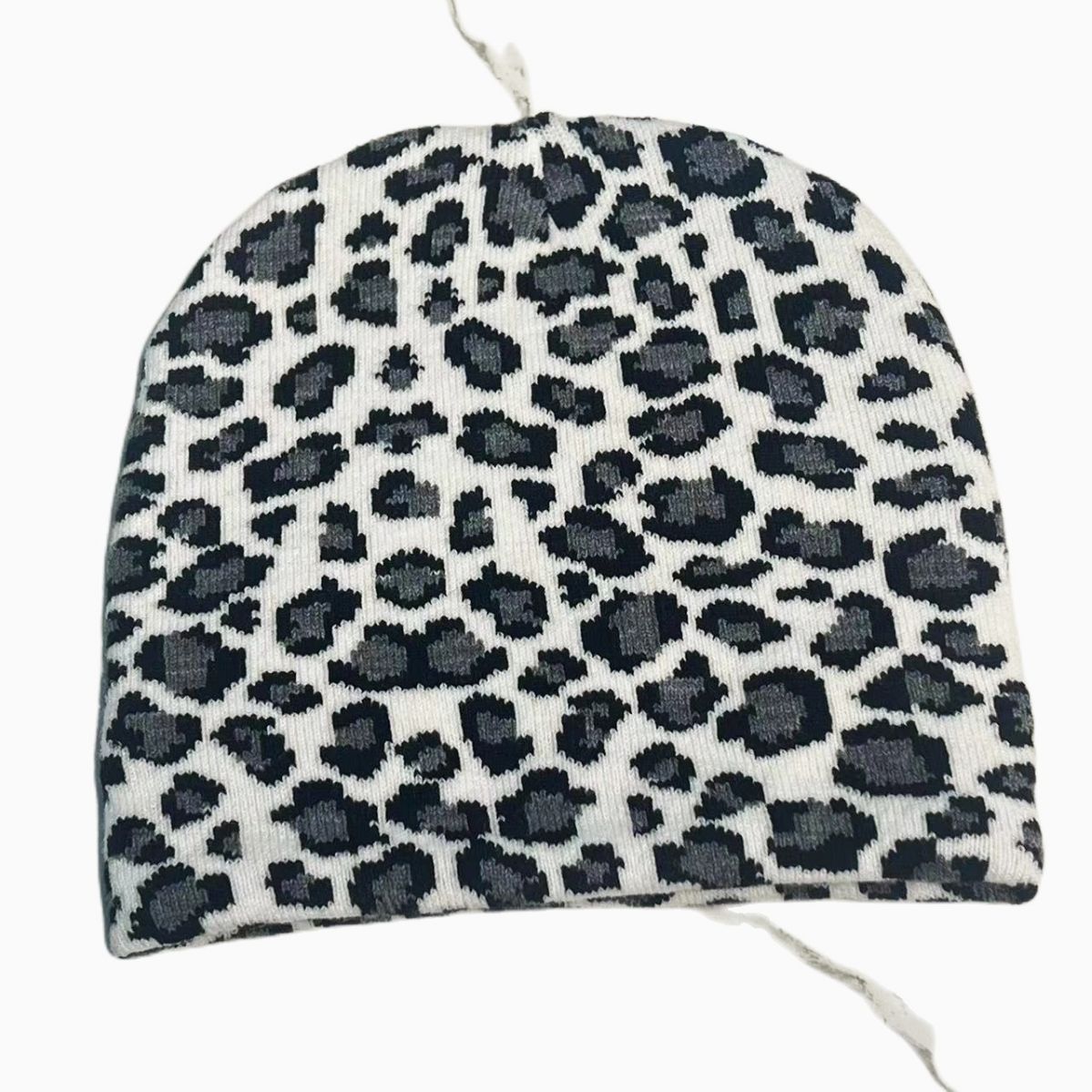 Wholesale Acrylic Leopard Print Warm and Cold Resistant Wool Hats